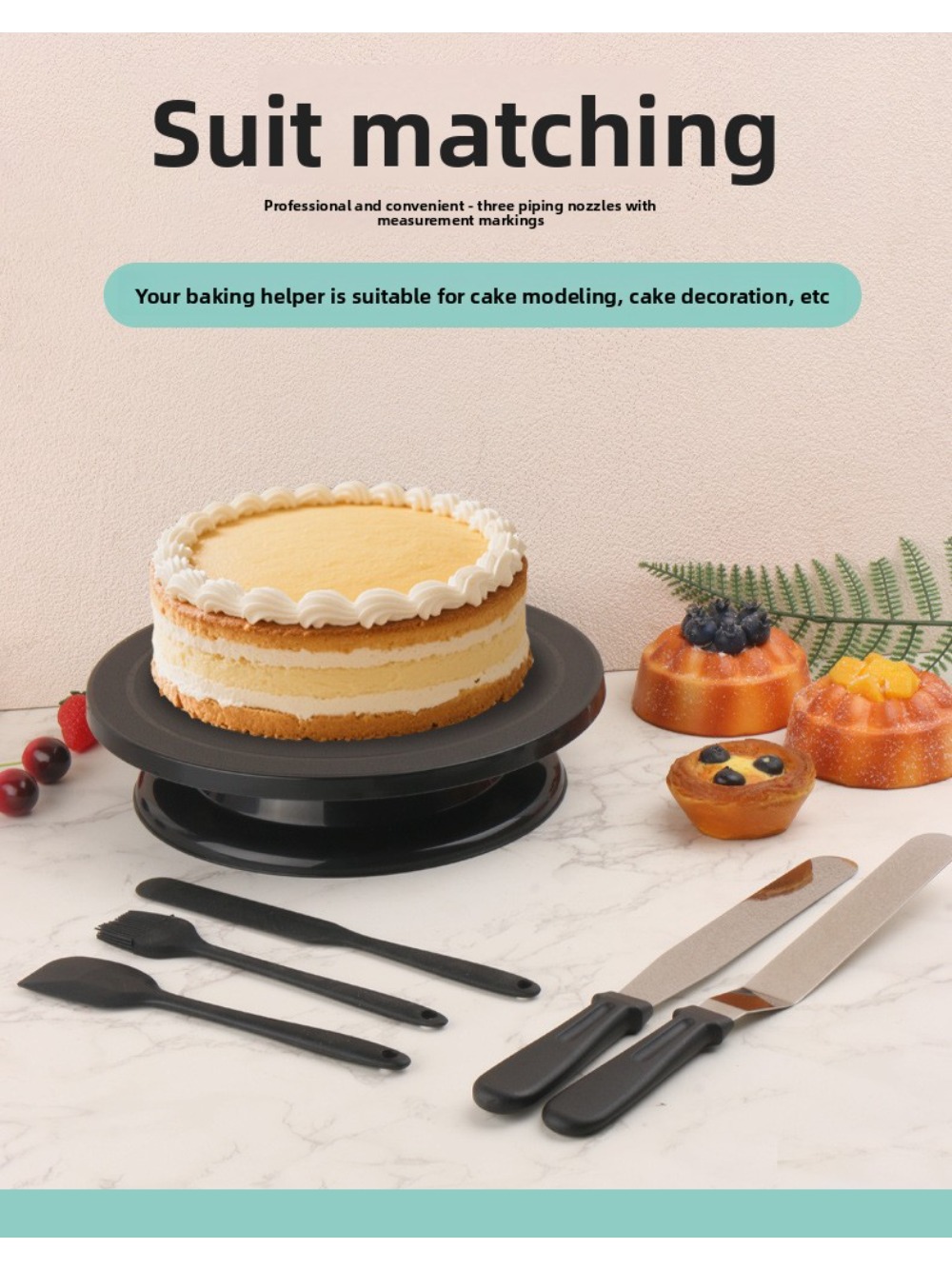 Spudger Plastic Set - Plastic Revolving Cake Turntable Set Rotating